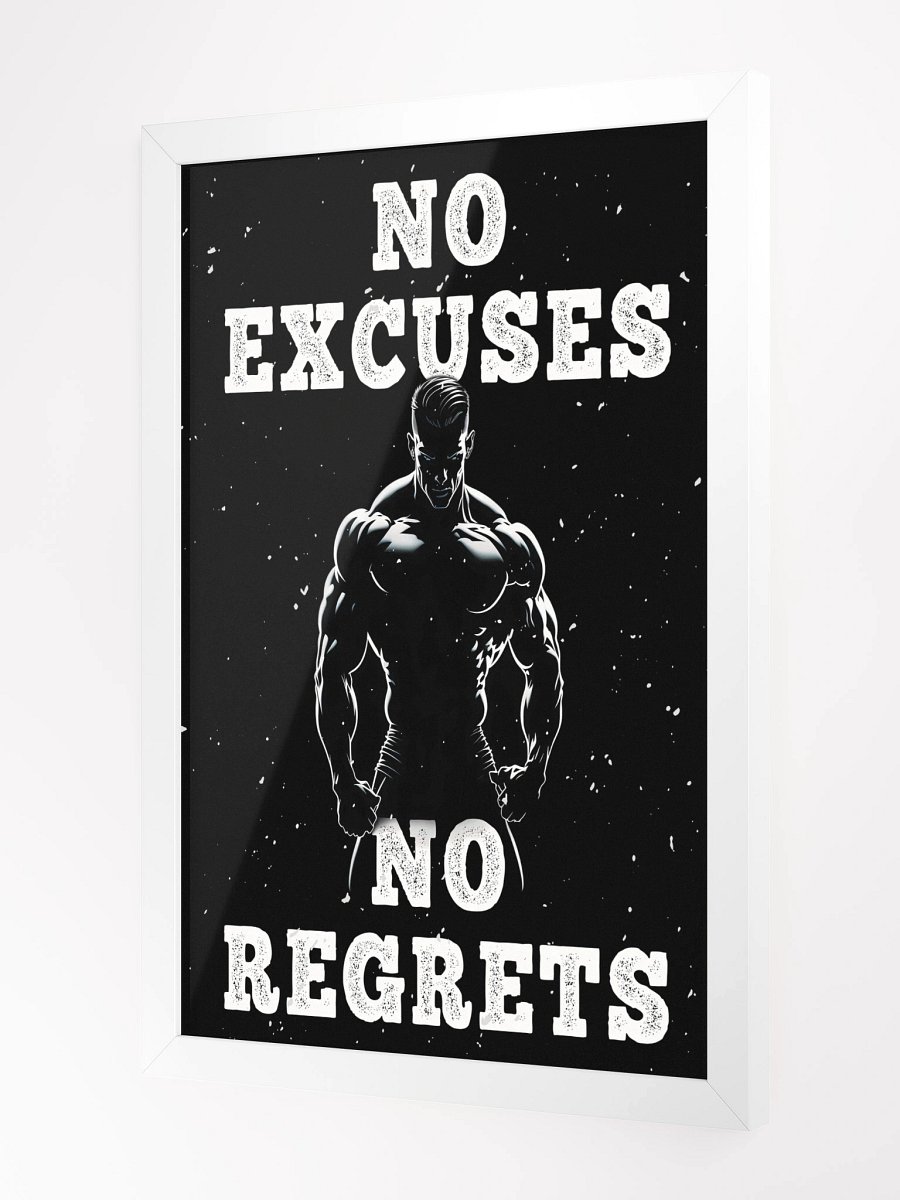 Fitness/Martial Arts Framed Poster - No Excuses product image (2)