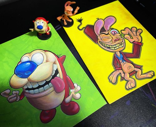 Works in progress :] Burned through a season of this beloved show last night while painting. I’ve been using all the toys at ...