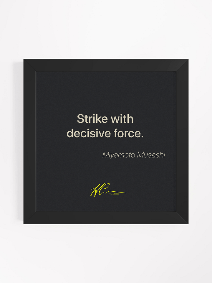 Miyamoto Musashi Q2 - Framed Poster product image (1)