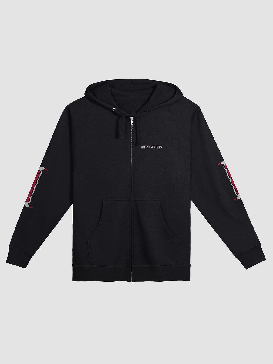 Horns Over Hoops Zip-Up Hoodie product image (1)