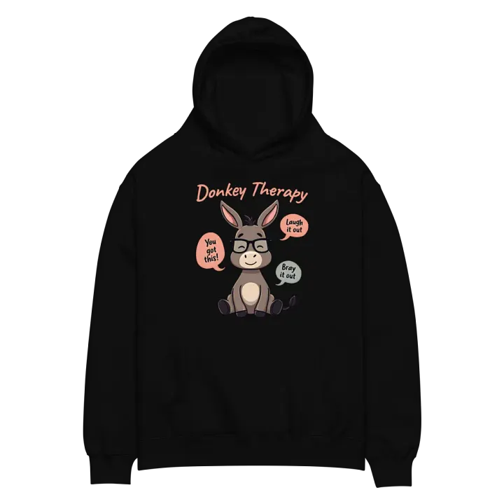 Donkey Therapy – Laugh Your Fears Away Hoodie product image (2)