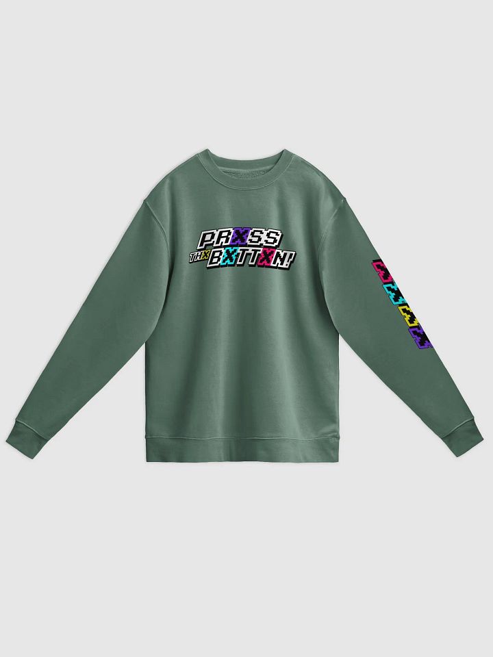 Prxss Thx Bxttxn! Garment-Dyed Sweater product image (1)