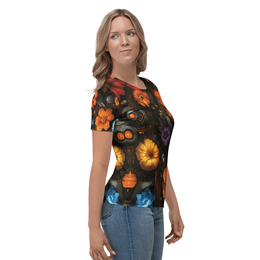 Floral Override – Botanical Circuitry T-Shirt product image (2)