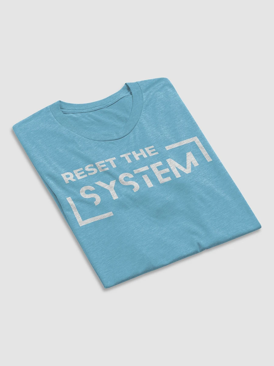 Triblend short sleeve t-shirt Reset the system white logo product image (62)