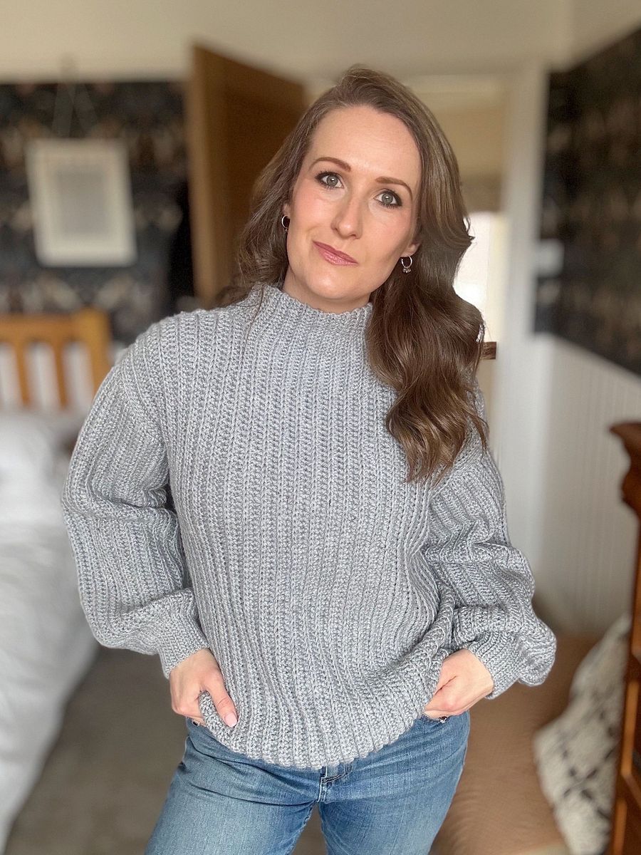 Beginner Pullover or Vest Pattern / Easy Crochet Sweater Pdf Pattern / Adult Sizes XS to 5XL ribbed crochet top pattern product image (4)