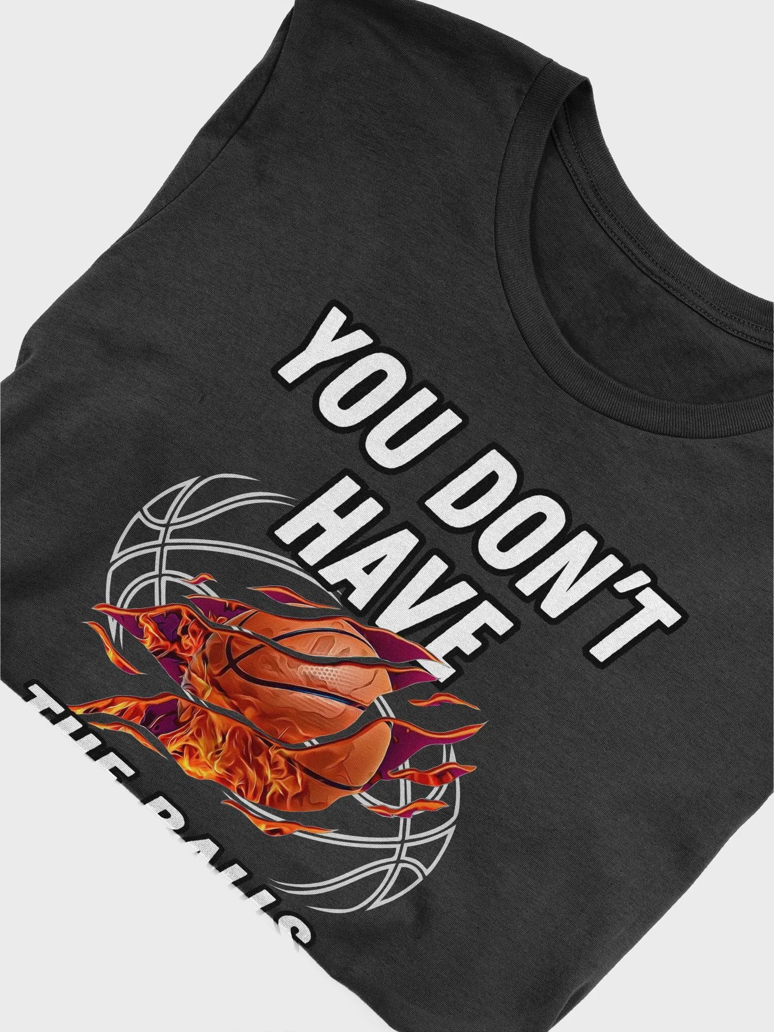 Flaming Basketball Bold Graphic Tee product image (5)
