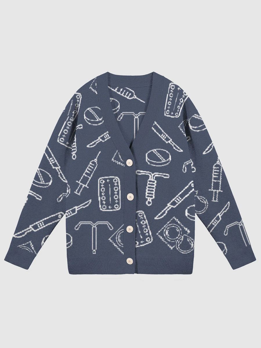 birth control icons (navy cardigan) product image (1)