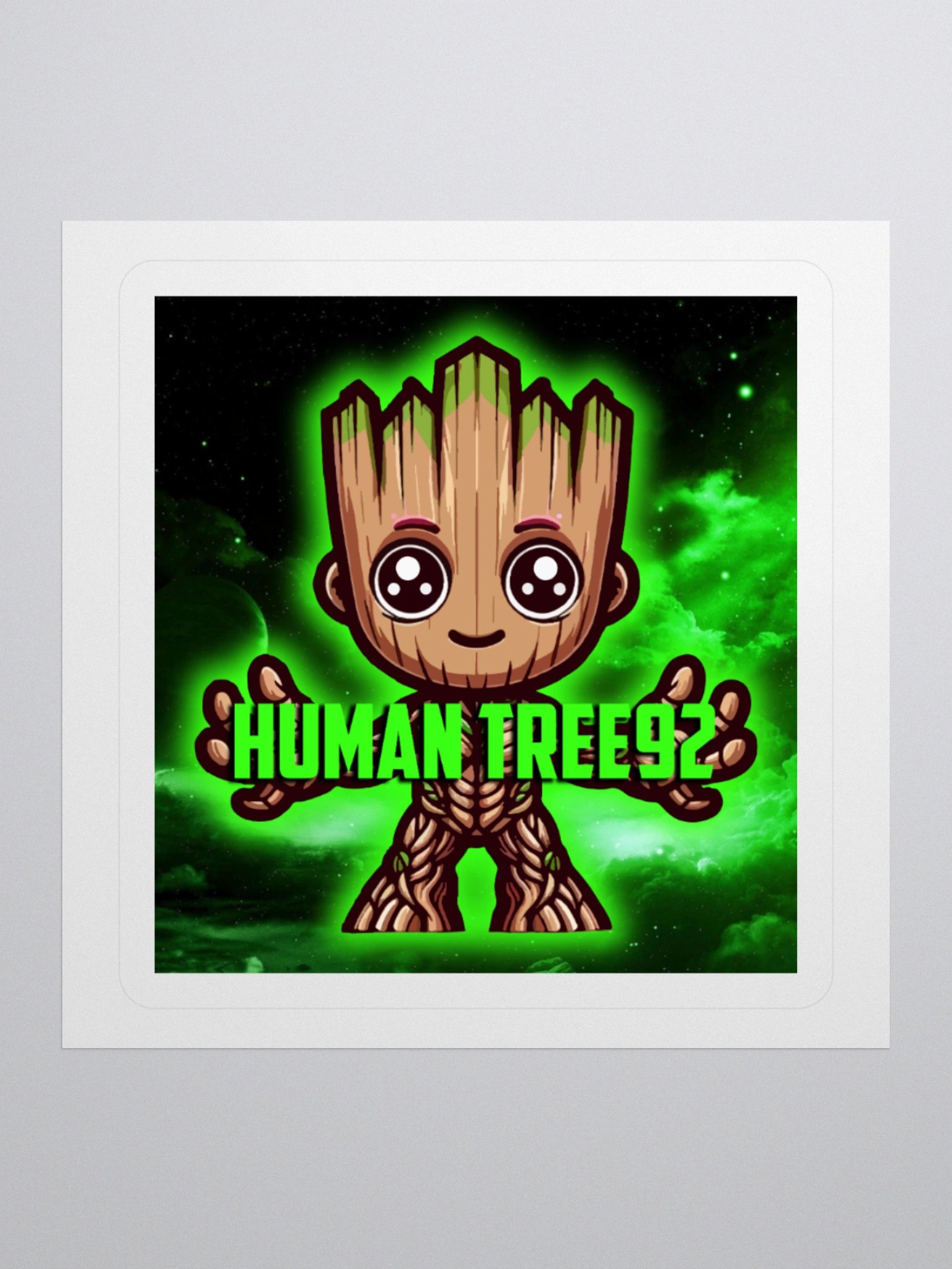 Kiss Cut Sticker Green Glow Full product image (1)