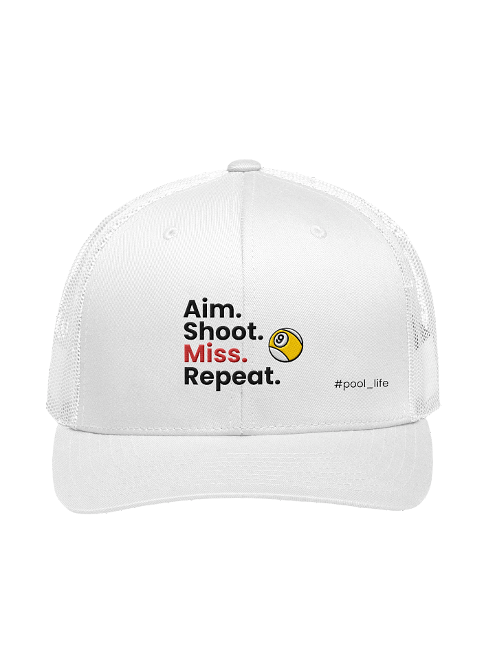 9-Ball Pool Life Cap (Trucker - White) product image (1)