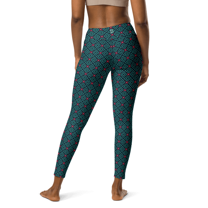 Diamond Dunes Geometric Print Yoga Leggings product image (2)