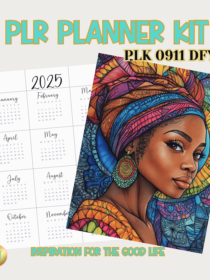 PLK 0911-DFY - 2025 PLR Planner & Journal Kit product image (1)