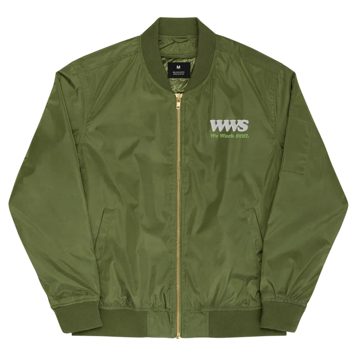 We Work Stiff Green Bomber product image (2)