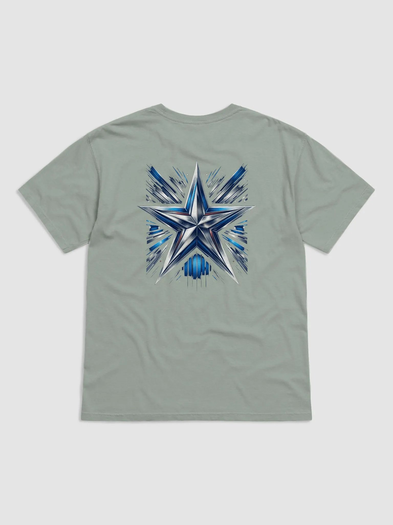 T3 Blue Star Burst Mens Tee product image (13)