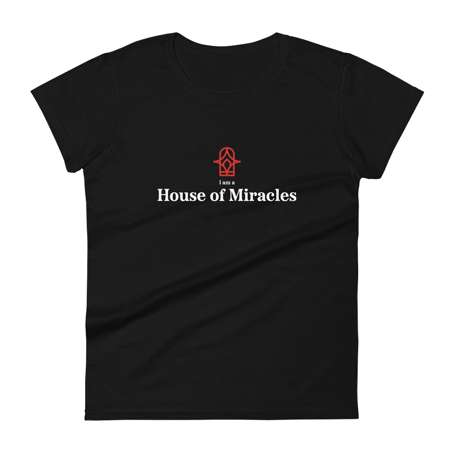 I am a House of Miracles - Fitted (Female) - Black product image (10)