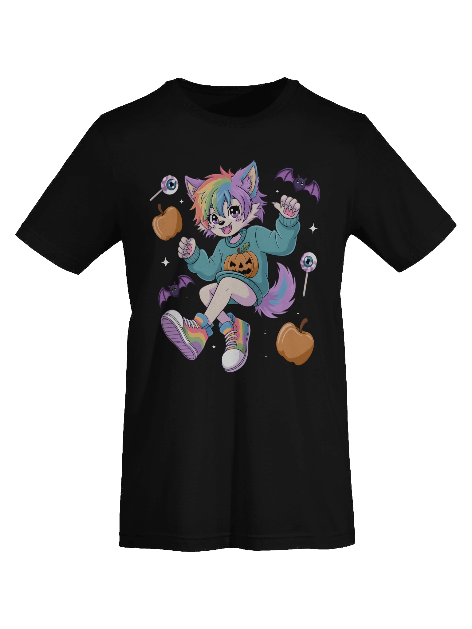 Rainbow Halloween Fox T-Shirt product image (7)