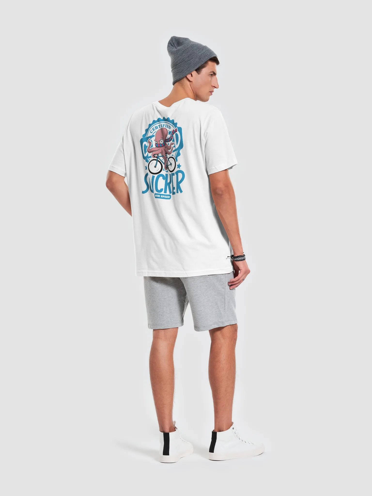 Certified Sucker for Speed Cycling T-Shirt – Funny Octopus Bike Rider Tee for Cyclists product image (7)