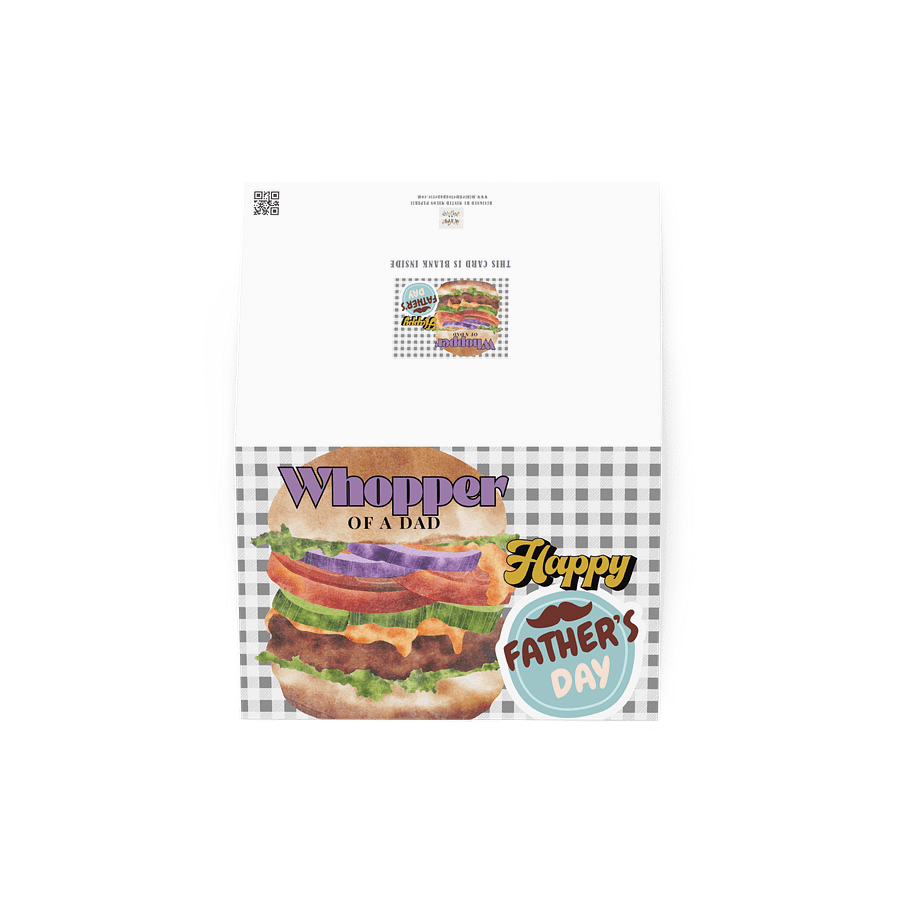Whopper of a Dad Father's Day Greeting Card product image (3)