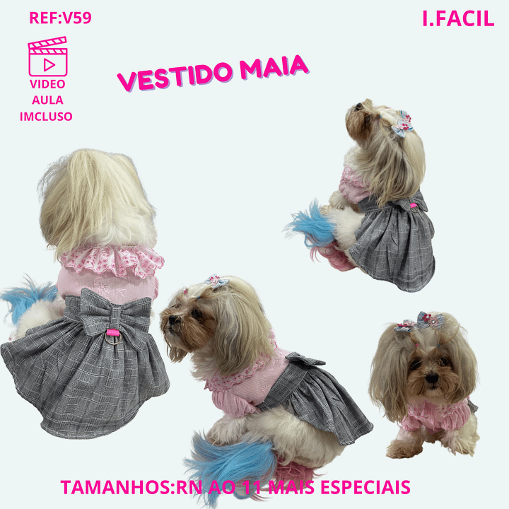 Vestido Maia - Modelagem Pet PDF product image (1)