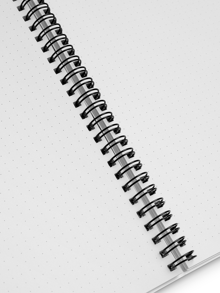 Orange & Black Grunge Stripes Spiral Notebook Great For Journaling product image (3)