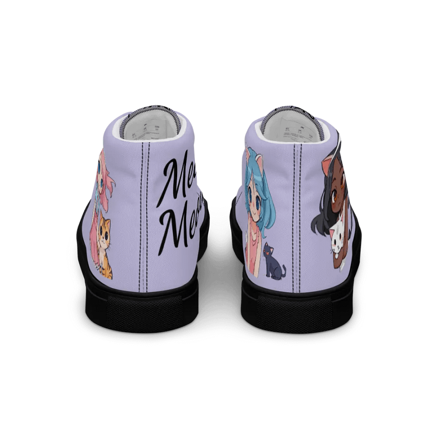 Cheerful Cat Girl High Top Canvas Shoes product image (13)