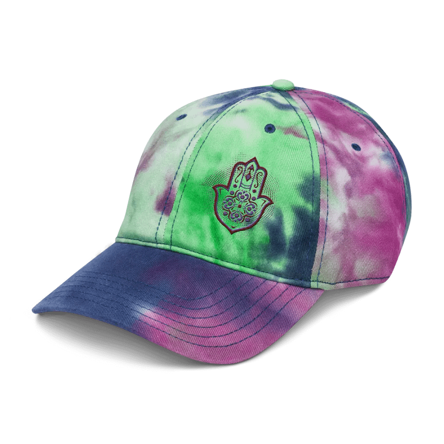Hamsa Harmony Tie-Dye Dad Hat product image (10)
