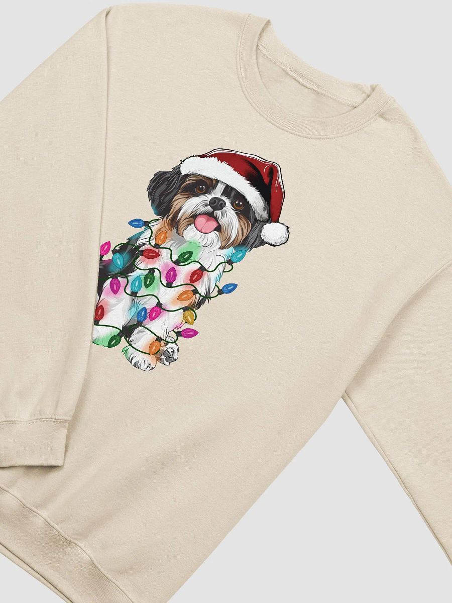 Funny Shih Tzu(Black Mask) Christmas Sweatshirt product image (23)