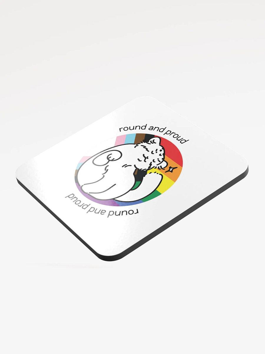Round and Proud Pride Flag Version - Coaster product image (3)