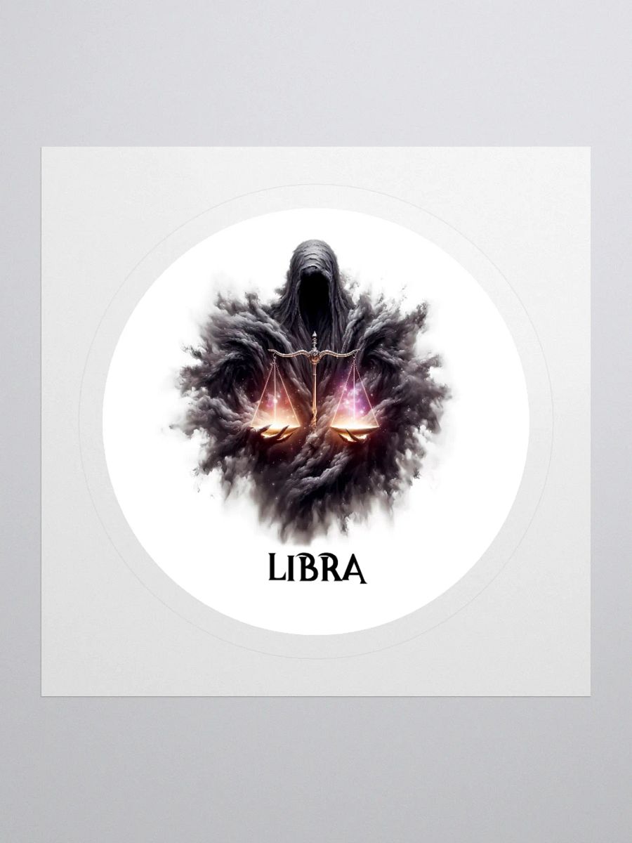 Mythical Libra Zodiac Round Sticker product image (1)