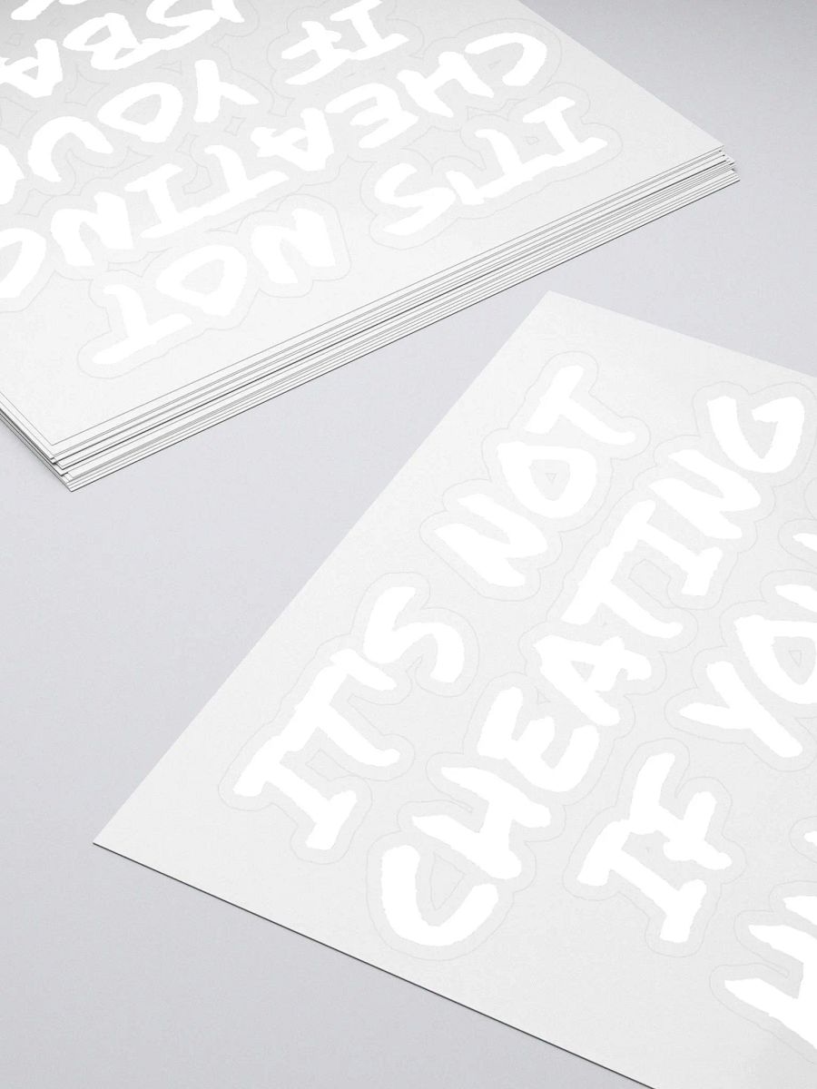 No cheater Sticker product image (12)