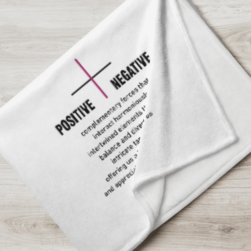 positive n negative blanket - dark fuxia line product image (3)