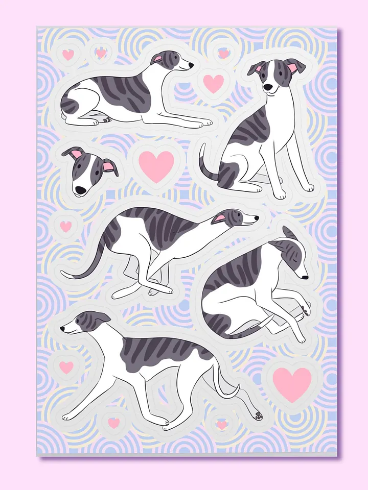 Loveable Whippet Sticker Collection product image (1)