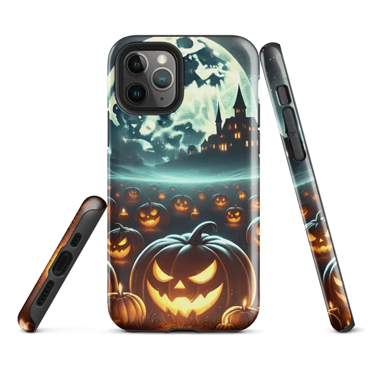 Haunted Pumpkin Patch iPhone Tough Case - Halloween Night Design product image (2)