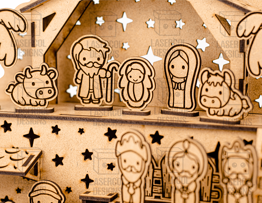 Nativity Scene - Christmas Gift - Laser Cut Files product image (7)