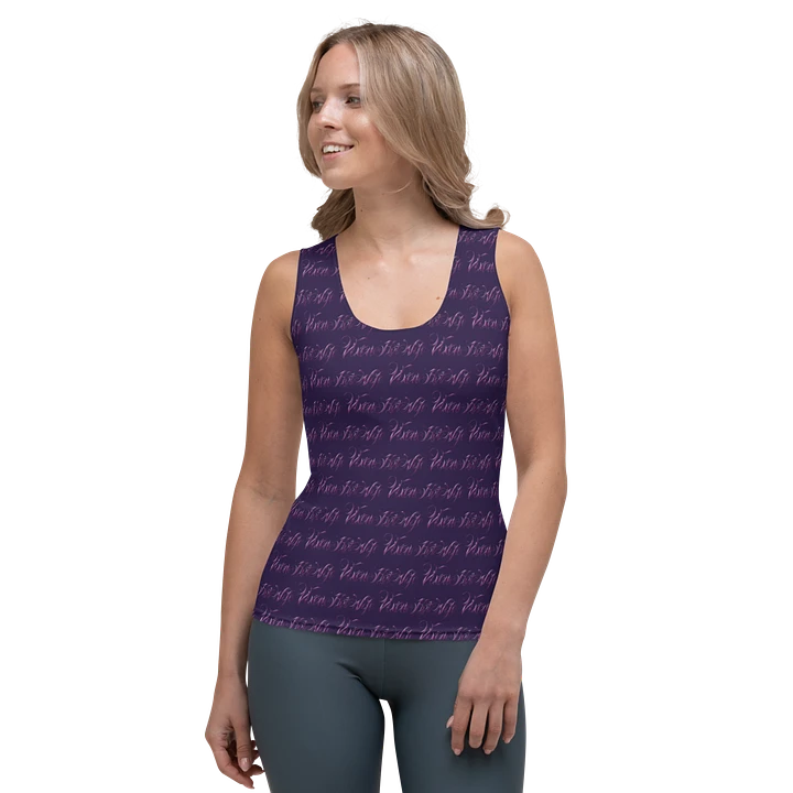 Purple Passion Vixen Hotwife Print Fitted Tank Top product image (1)