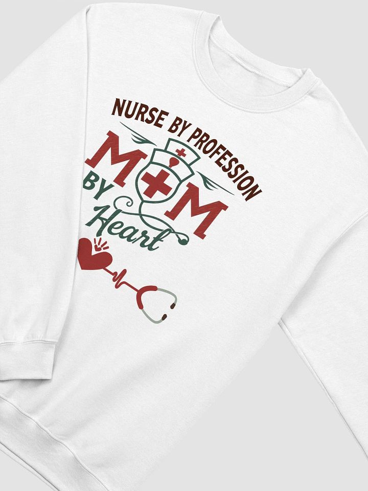 Mom by Heart Nurse by Profession Sweatshirt product image (9)