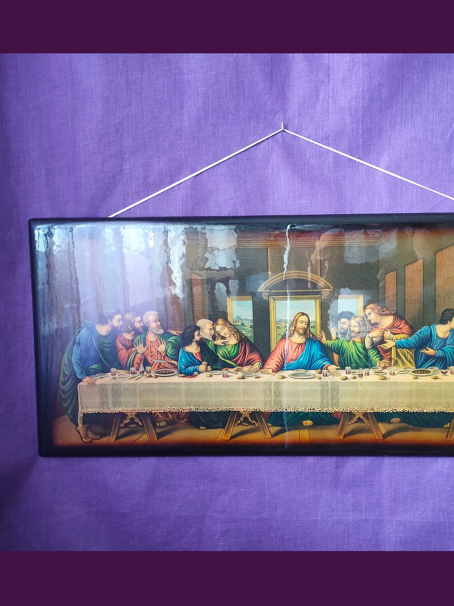 Quadro da Última Ceia de Cristo em Preto - Elegância e História num Presente Único product image (6)