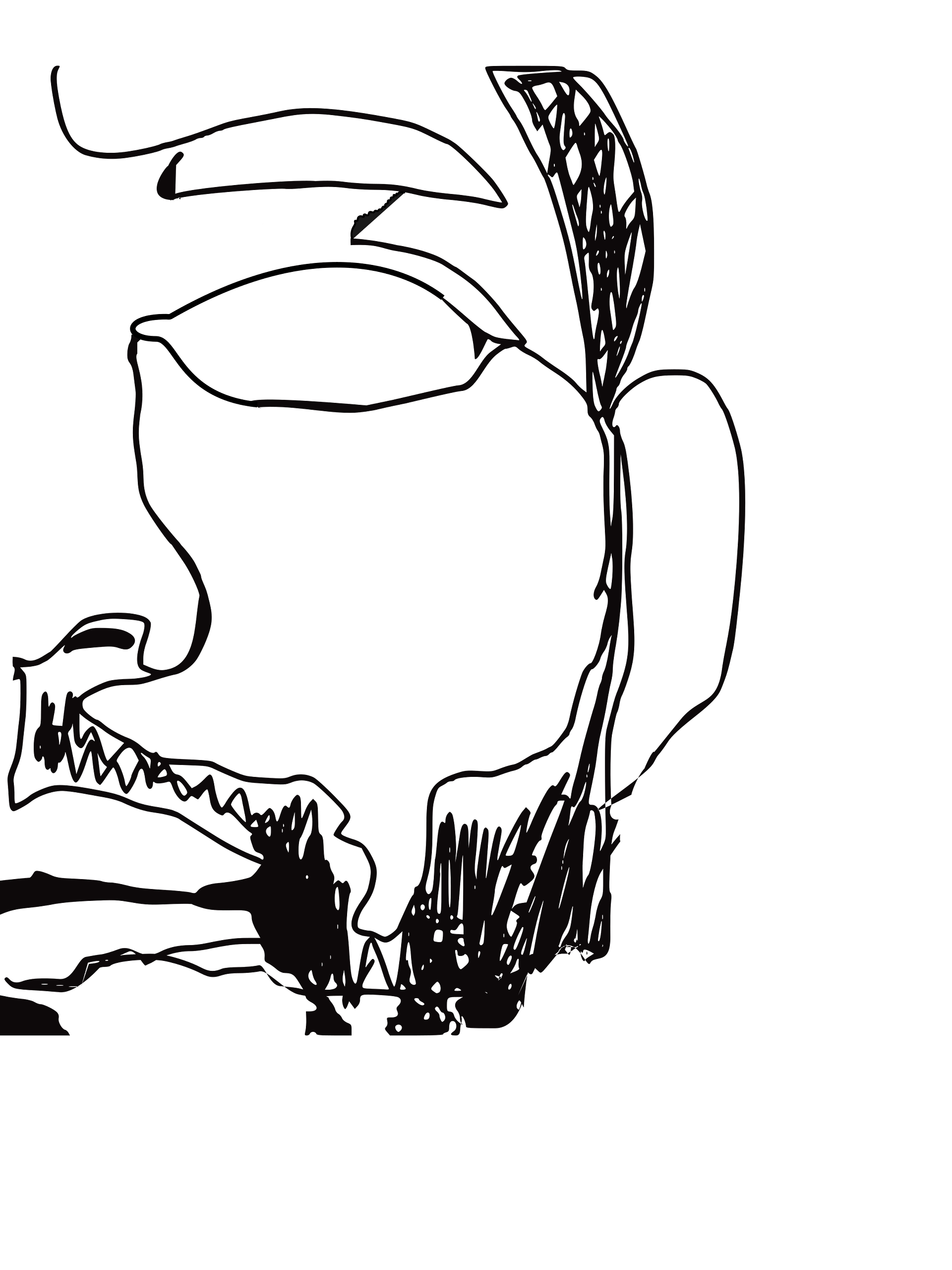 Black Man One Line Drawing product image (1)