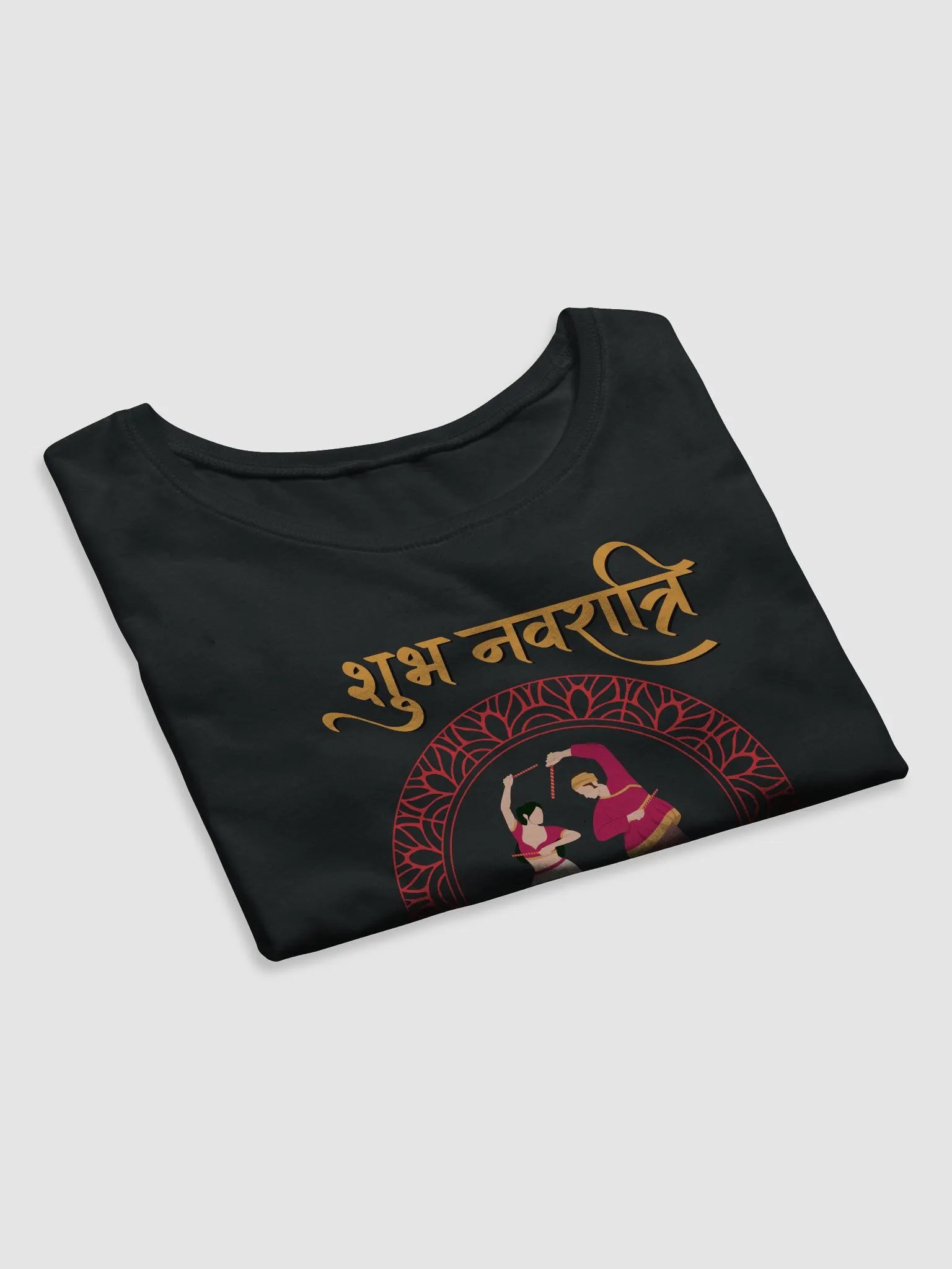 Navratri Women's Crop Tee - Enjoy the festival and Gift for your loved ones product image (8)