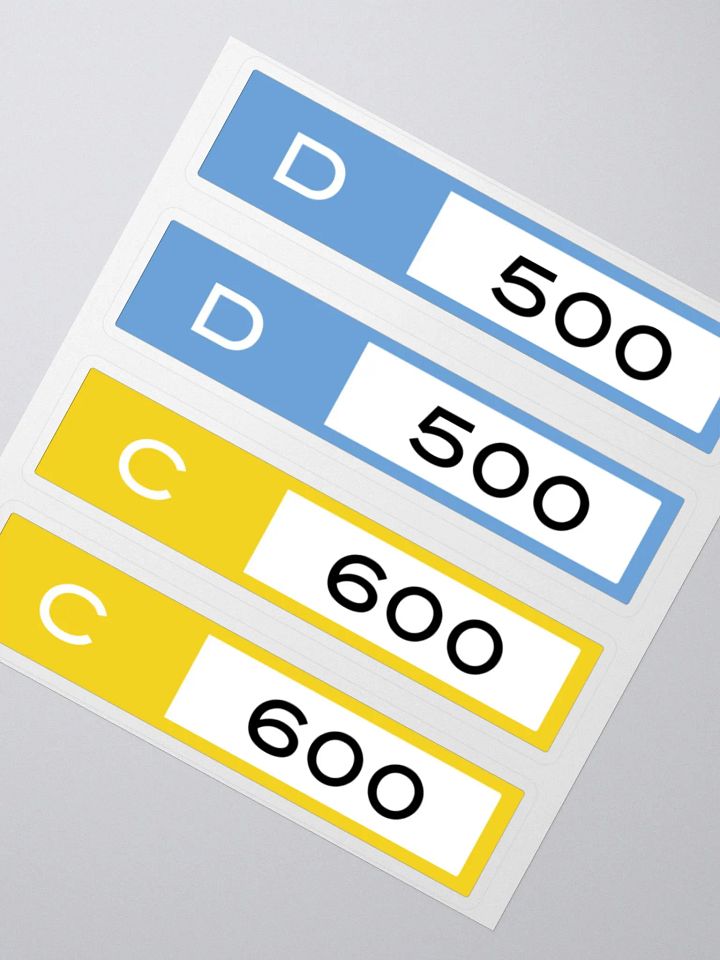 DC class stickers set product image (2)