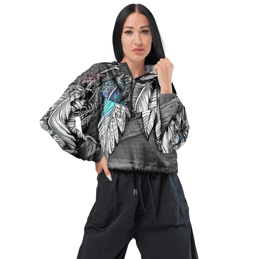 G Feathers, Women's Cropped Windbreaker product image (3)