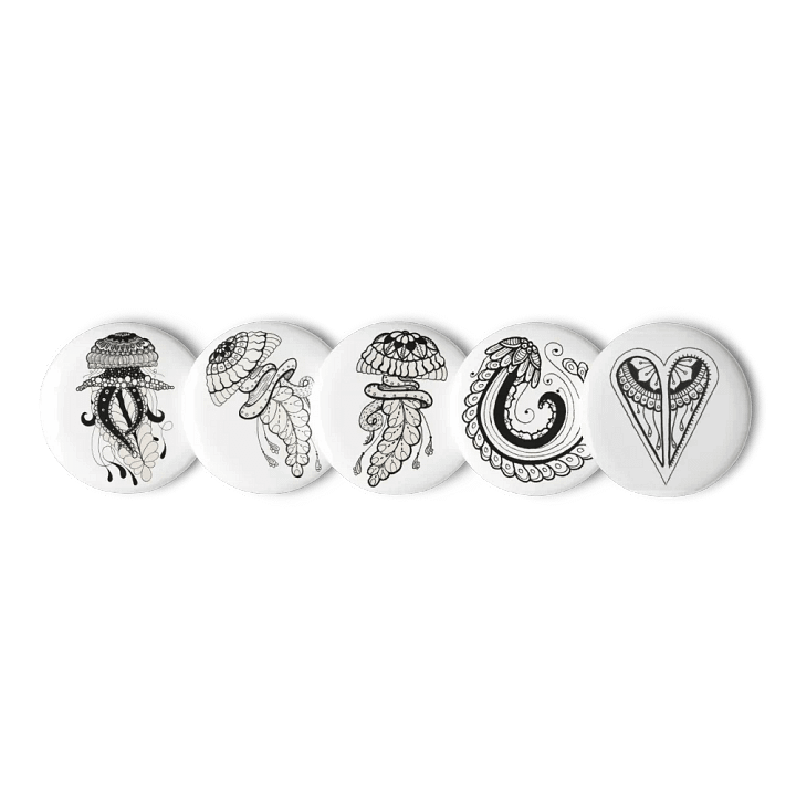 ElegantJellyfishPinButtonSet product image (1)
