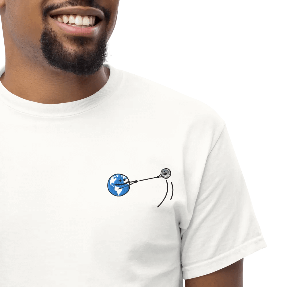 Gravity swing embroidered tee product image (5)