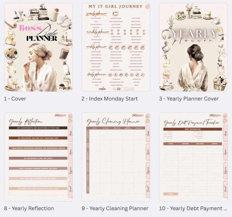 💅 The Boss Babe Planner (Reusable Year After Year) product image (3)