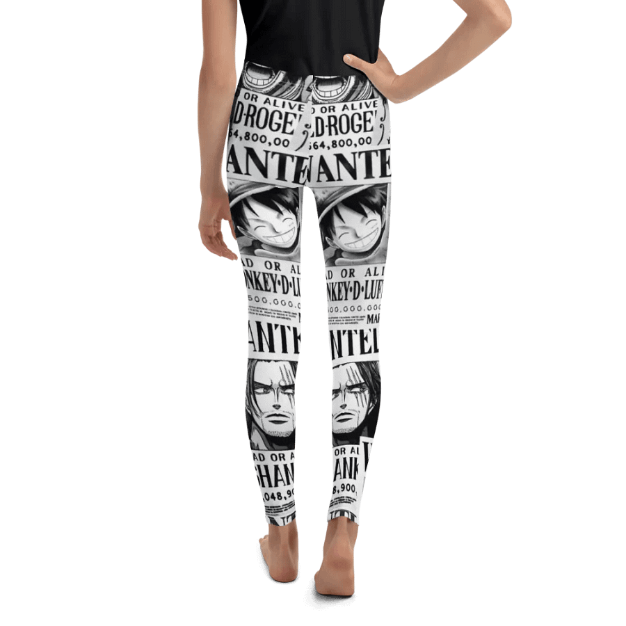 Kids Leggings – Wanted Poster Print for Bold & Adventurous Style product image (7)