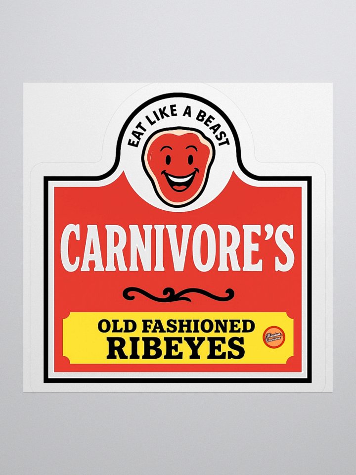 Mission Carnivore Old Fashioned Ribeyes Sticker product image (2)