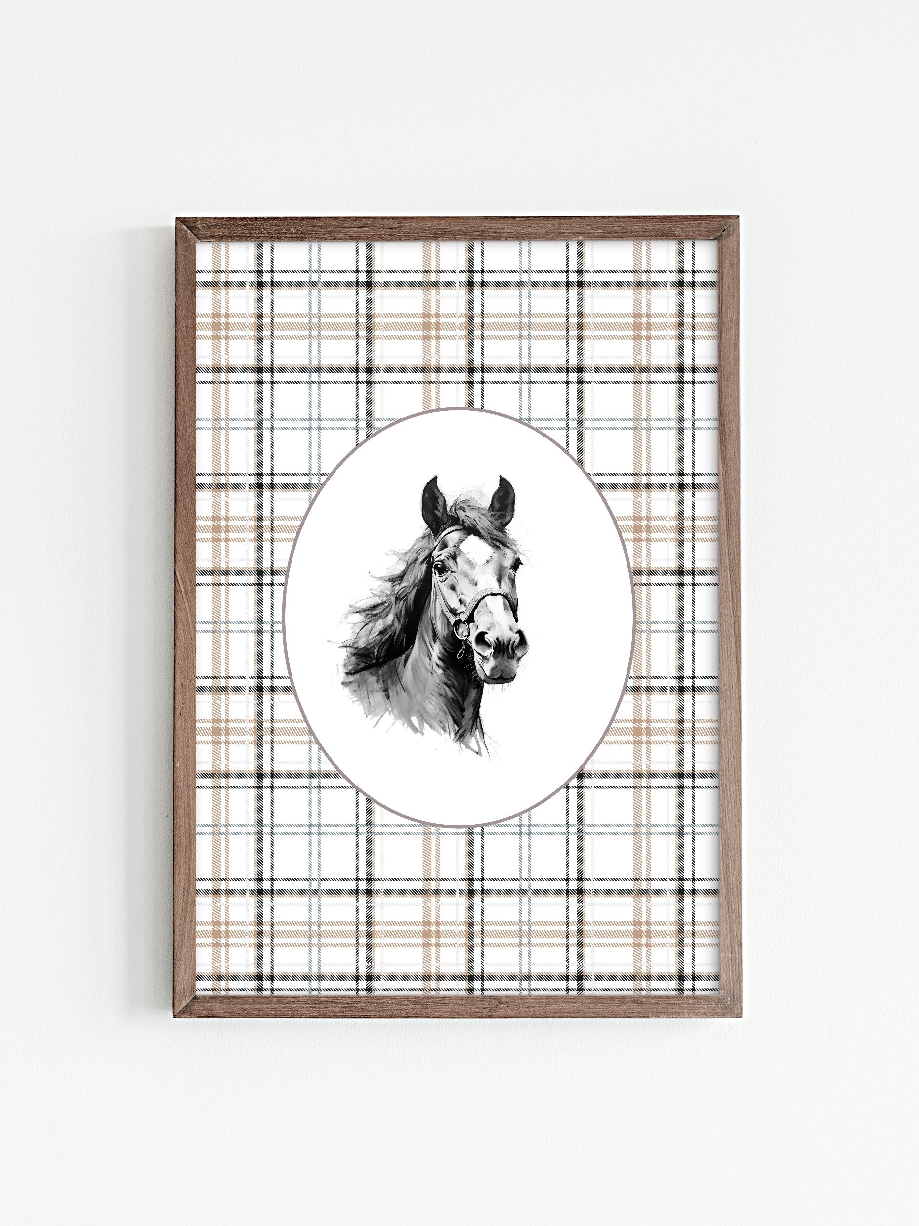 Rustic Horse Sketch - Country Charm product image (1)