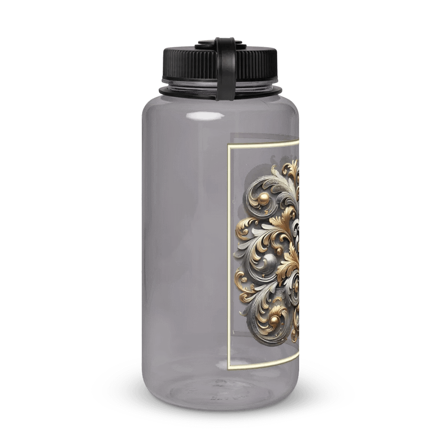 Ornate Metallic Floral Water Bottle product image (4)