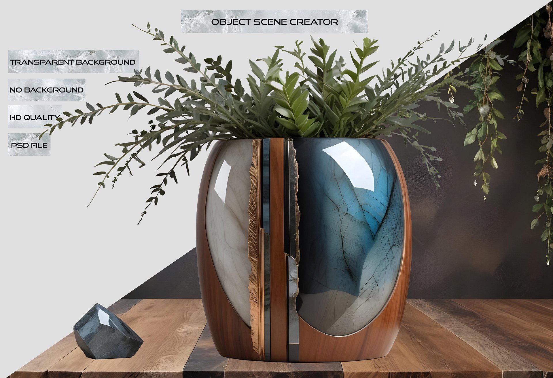 Celestial Symphony Divider Vase – PNG product image (2)