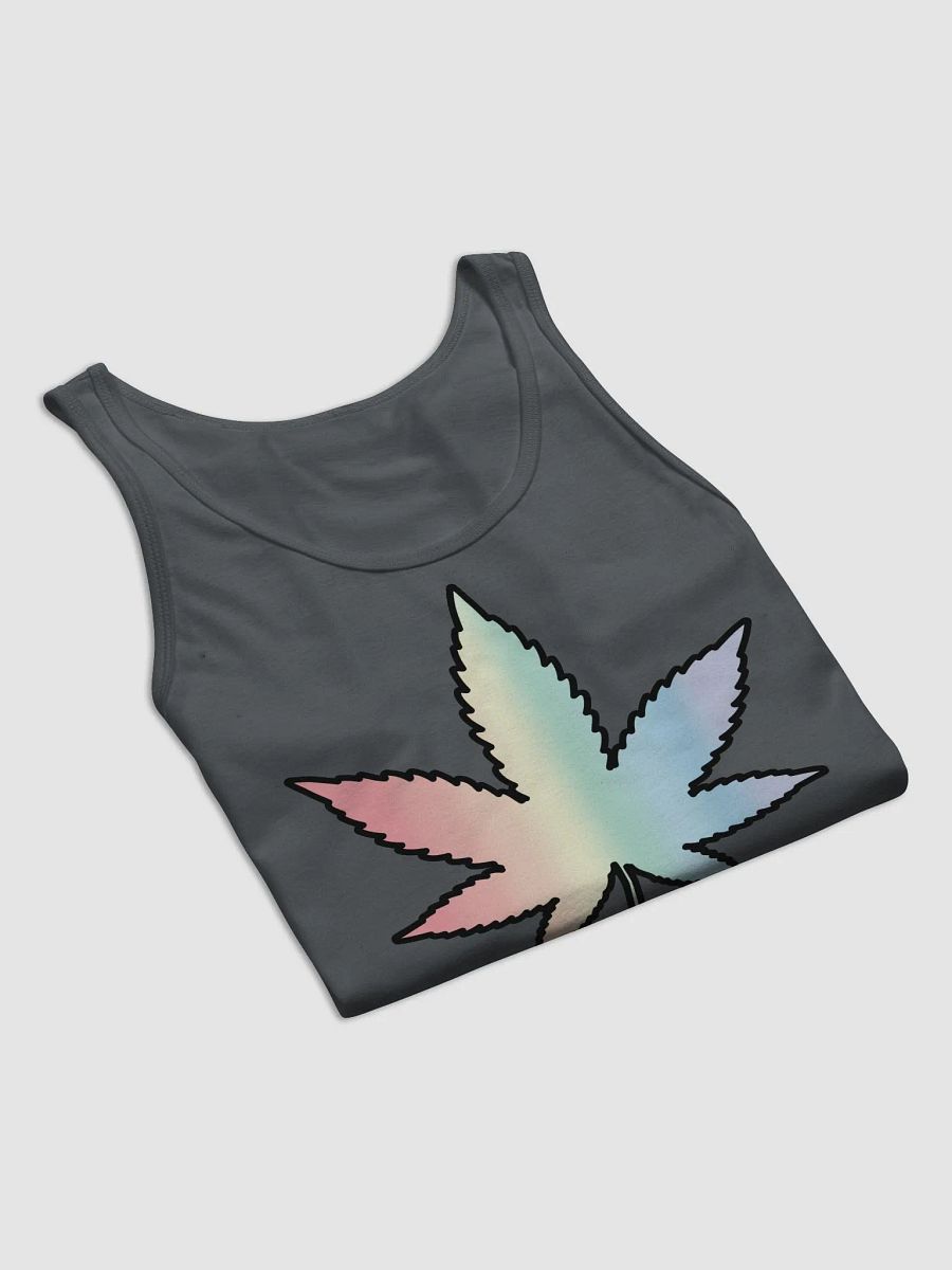 Pastel Rainbow Weed Leaf Tank product image (23)