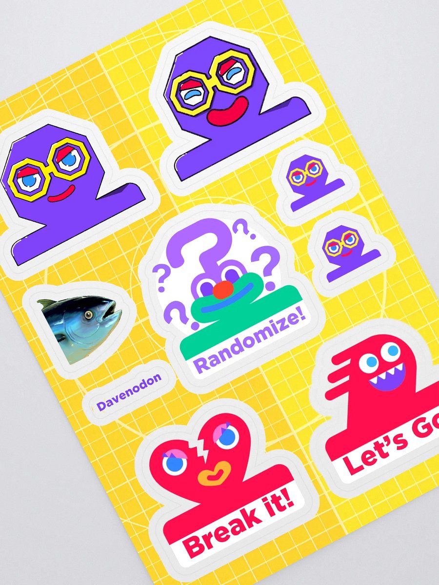 Davenodon Sticker Sheet product image (1)